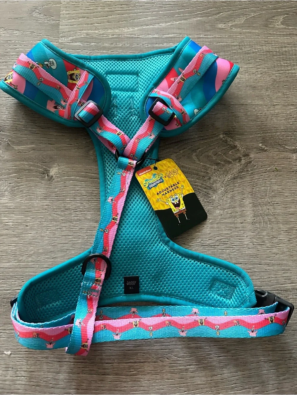 SpongeBob adjustable no pull dog harness size XL